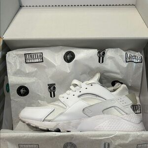 Nike Air Huarache Shoes — All White